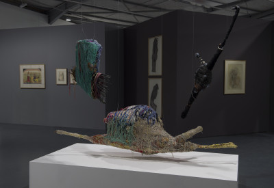 Exhibition view of *art brut - collection abcd / Bruno Decharme*, la Maison Rouge, Paris, 2015. - © la Maison Rouge, christian berst — art brut