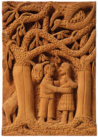 untitled (the couple under the cork oak) - © christian berst — art brut