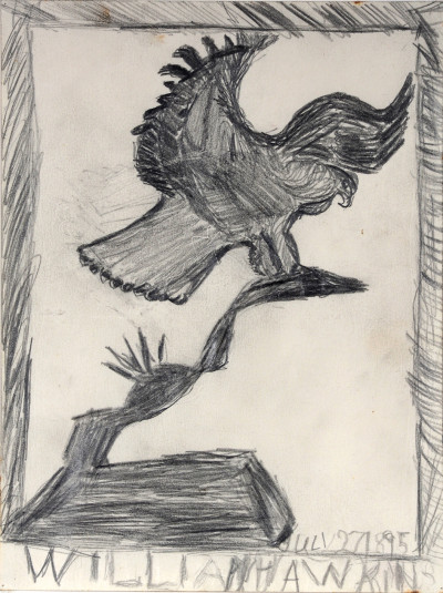 sans titre (eagle on cactus) - © christian berst — art brut