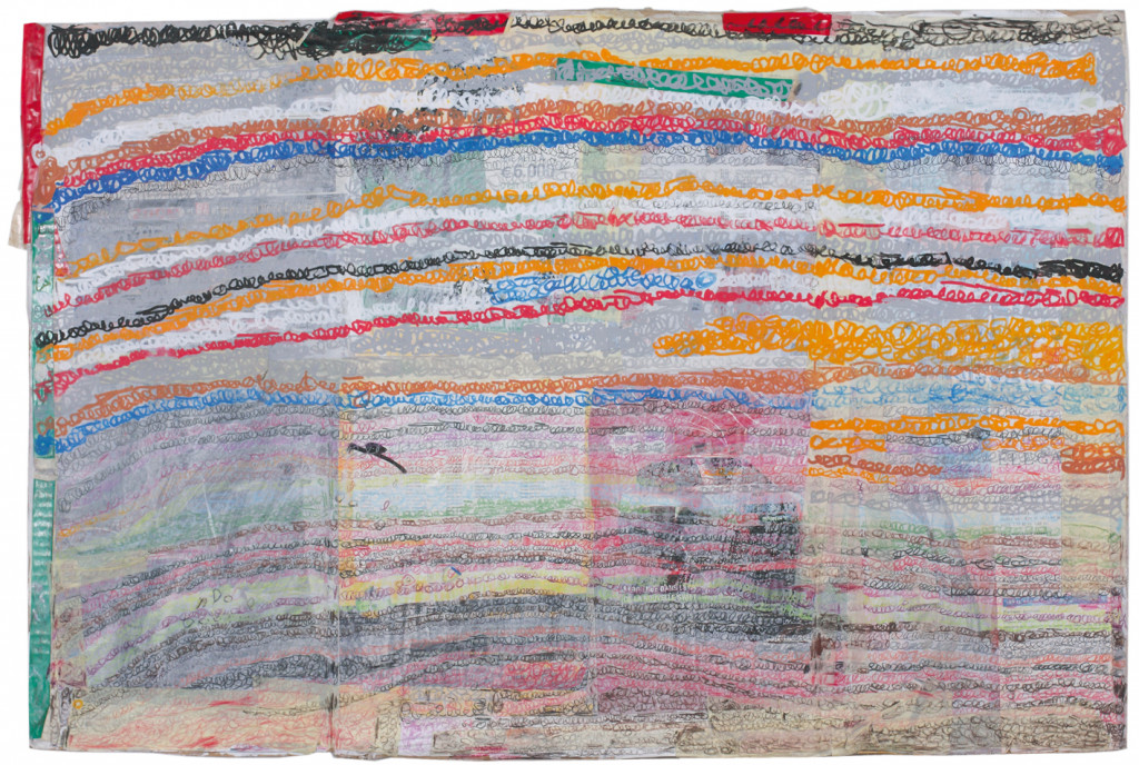 Joseph Lambert, sans titre, 2006. technique mixte sur papier, 58 x 86.8 cm - © christian berst — art brut