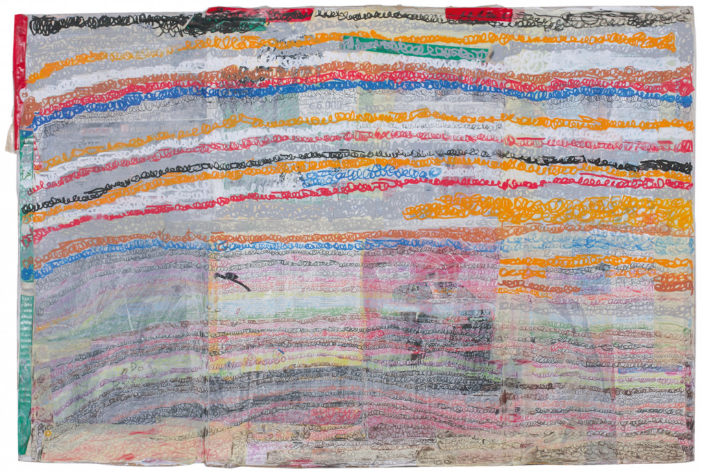 Joseph Lambert, untitled, 2006. mixed media on paper, 22.83 x 34.17 in - © christian berst — art brut