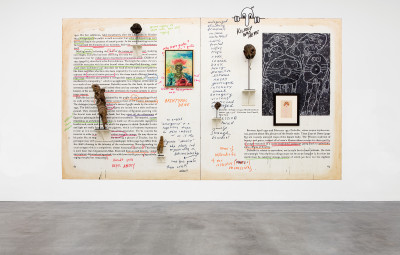 exhibition view of *new images of man*, curator: alison m. gingeras, blum and poe gallery, los angeles, united states, 2020. - © blum and poe gallery, photo: makenzie goodman, christian berst — art brut