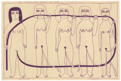 marilena pelosi dans la XIVe édition Salo – salon du dessin érotique - © christian berst — art brut