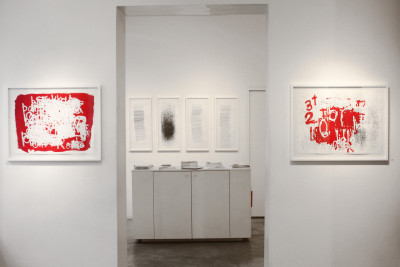 Exhibition view of *Dan Miller : graphein*, christian berst art brut, Paris, 2012 - © &copy;christian berst art brut, christian berst — art brut