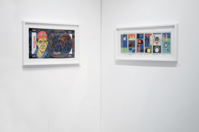 exhibition view of *fuerza cubana 2: misleidys & rigo*, christian berst art brut, paris, 2018. - © ana&iuml;s docteur, christian berst — art brut
