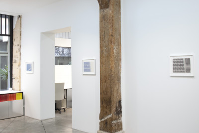 exhibition view of * julius bockelt : ostinato*, christian berst art brut, Paris, 2021 - © christian berst — art brut