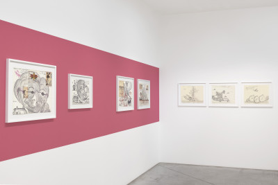 exhibition view of *jesuys crystiano : a contrario*, christian berst art brut, Paris, 2022 - © christian berst — art brut