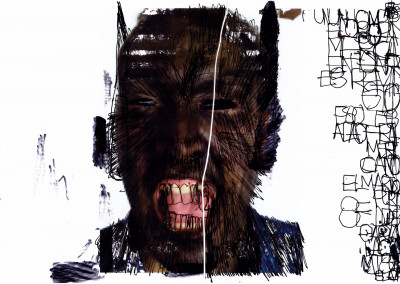 Le lycanthrope de l’art brut - © christian berst — art brut