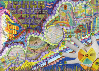 messages from the hyperspace of mind - © christian berst — art brut