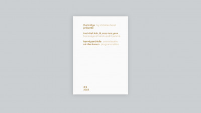 tout était loin, là, sous nos yeux : hommage à Franck André Jamme - © christian berst — art brut